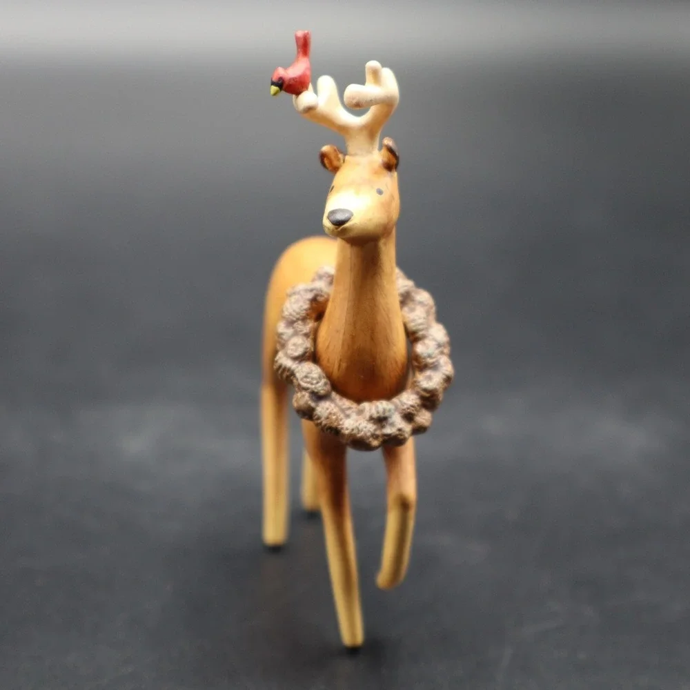 2007 Exclusive Hallmark Peaceful Animals VIP Gift Keepsake Ornament Deer & Bird
